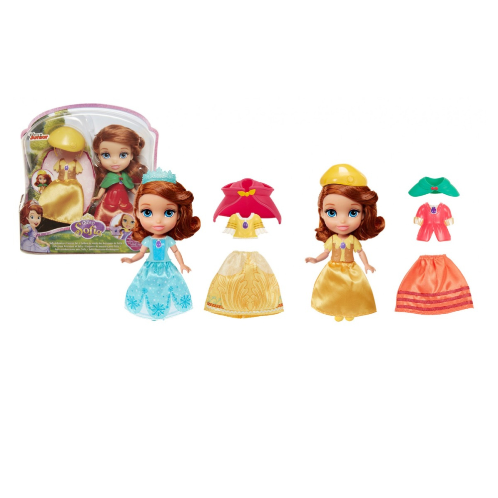 Disney Sofia Intai - Papusa Sofia cu colectie de haine, 15 cm copii varsta 3 ani + [3]