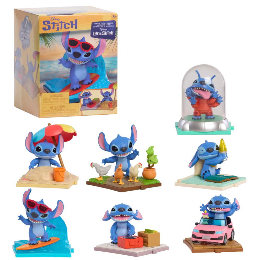 Disney Stitch - Mini-figurina ascunsa in cutie, diverse personaje copii varsta 3 ani + [1]