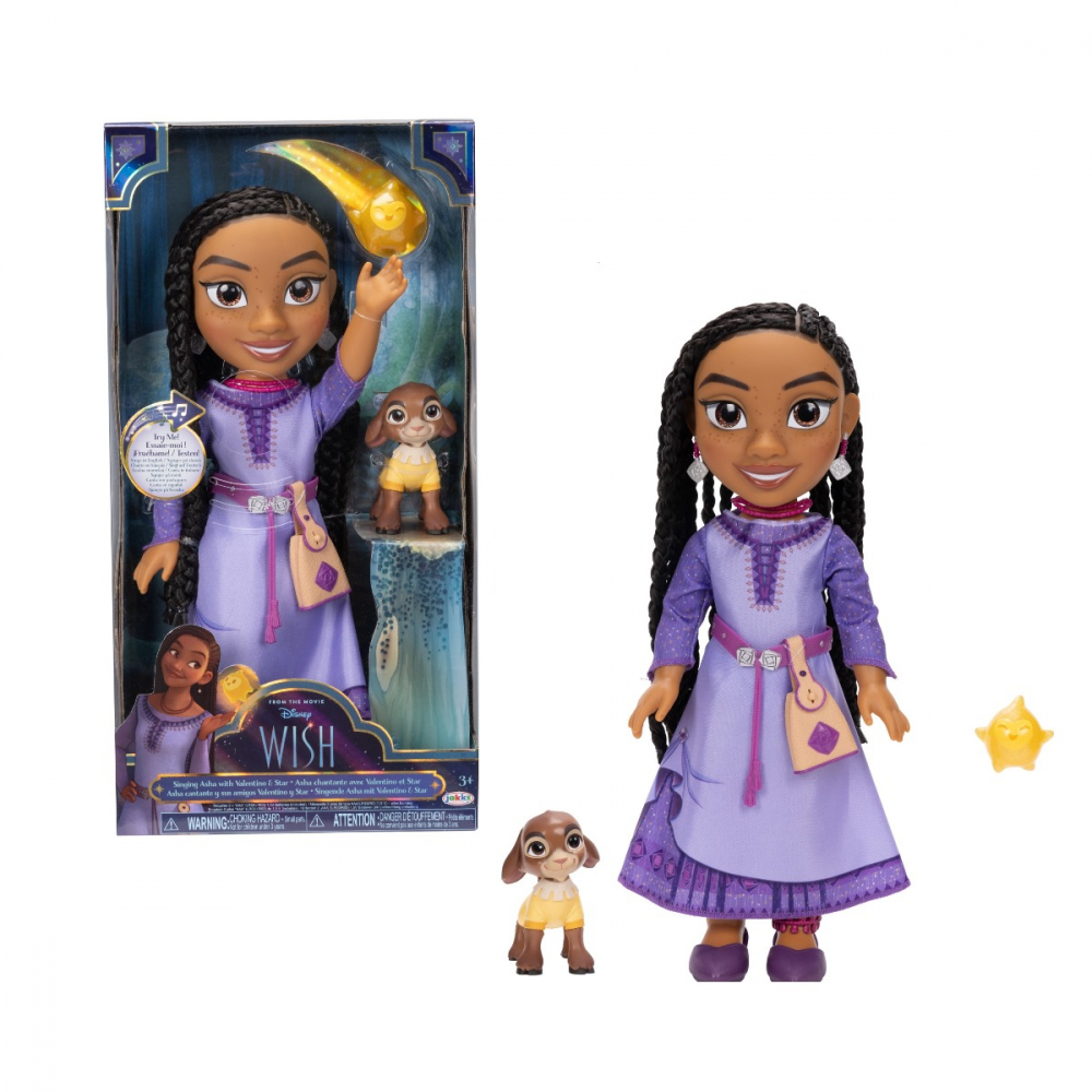 Disney Wish - Dorinta - Papusa interactiva cu accesorii, Asha, 38 cm varsta 3-5 ani ,5-7 ani ,7-9 ani ,, Fete [1]