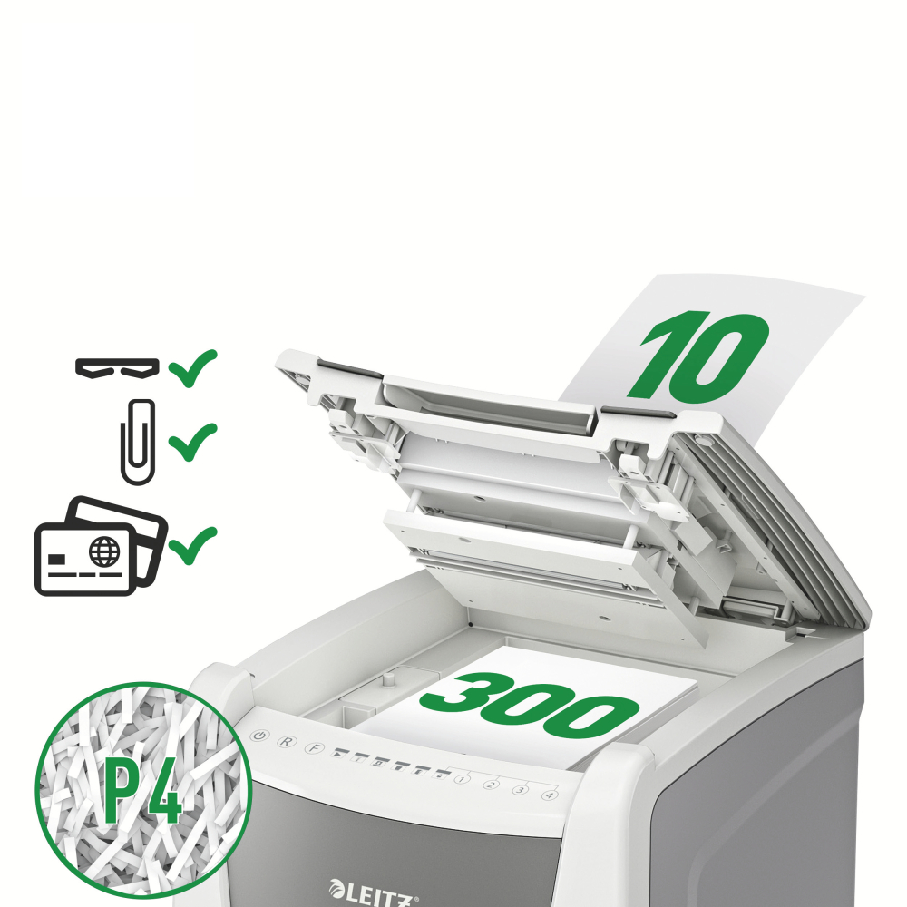 Distrugator automat doc iq office cross-cut 300 coli p4 leitz [2]