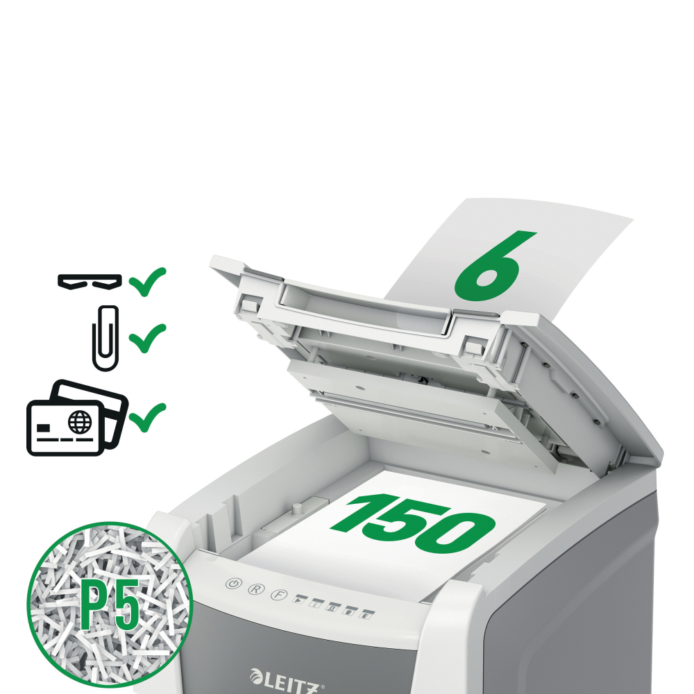 Distrugator automat doc iq office micro-cut 150 coli p5 leitz [2]