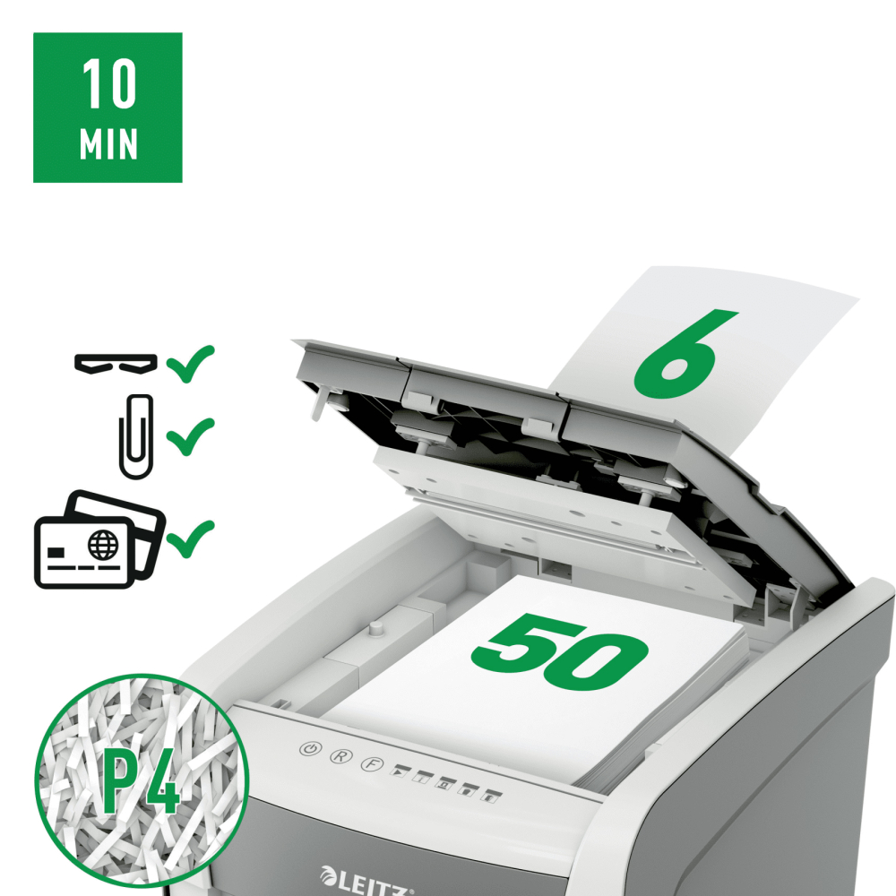 Distrugator automat doc iq small office cross-cut p4 leitz [3]