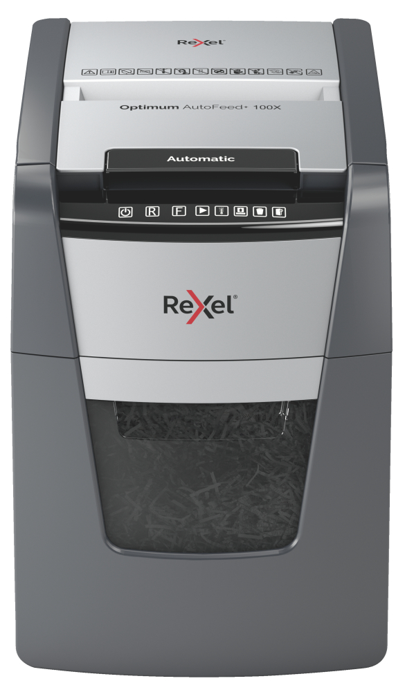 Distrugator automat optimum 100x p4 cross cut 100 coli rexel [2]