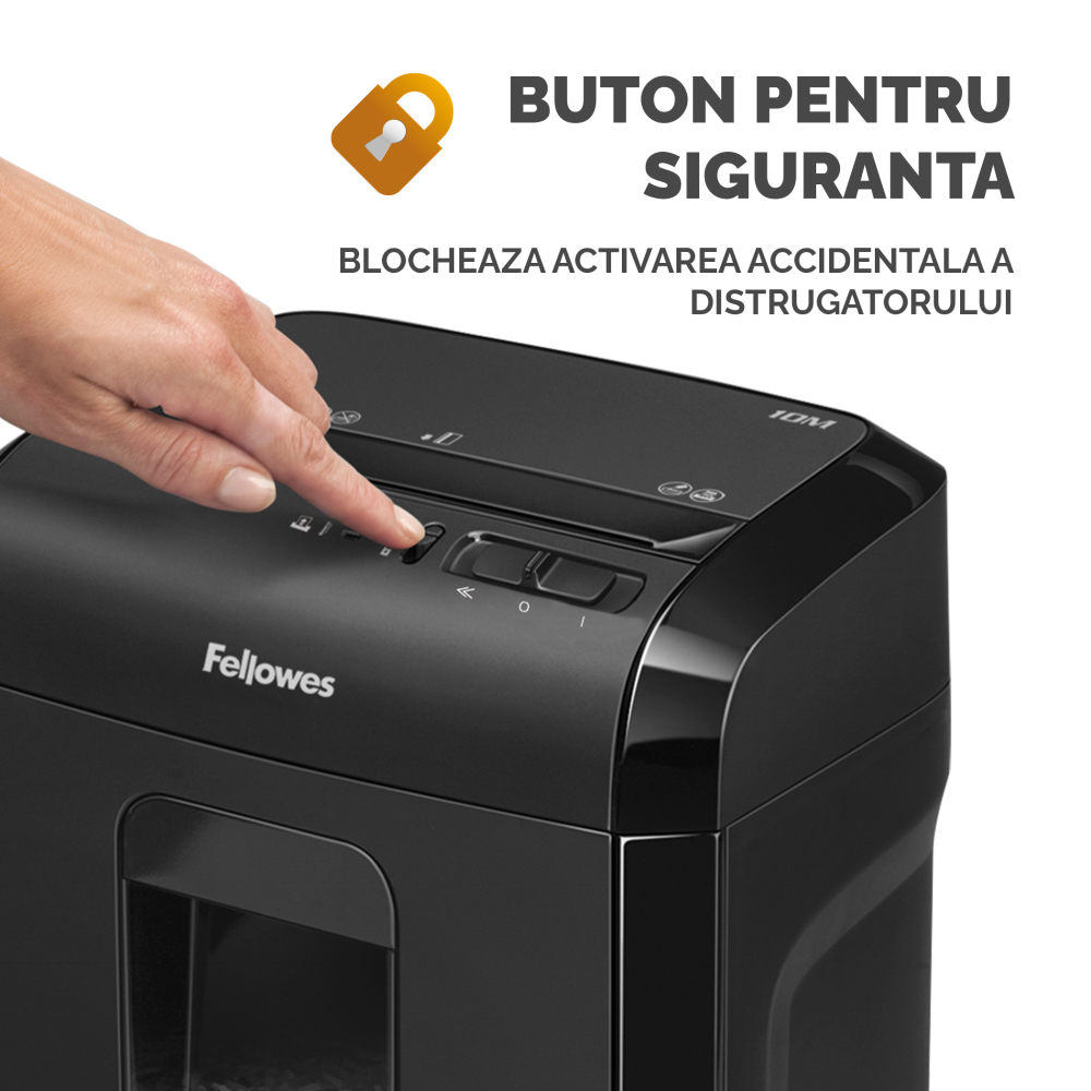 Distrugator documente 10m micro-cut fellowes [5]
