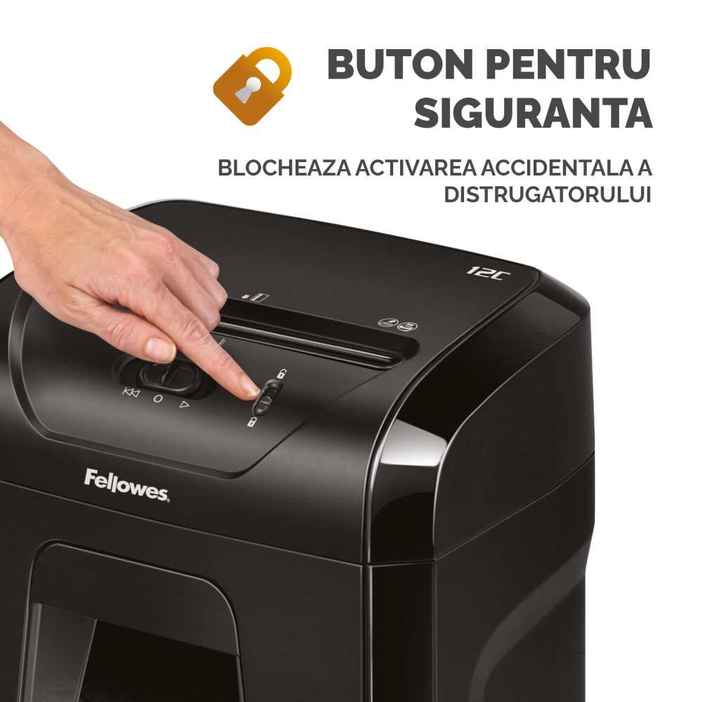 Distrugator documente 12c cross-cut fellowes [4]