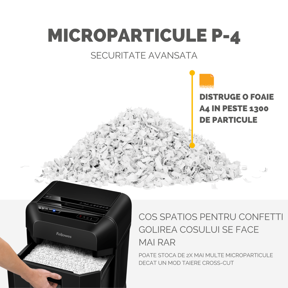 Distrugator documente 80m mini-cut fellowes [5]