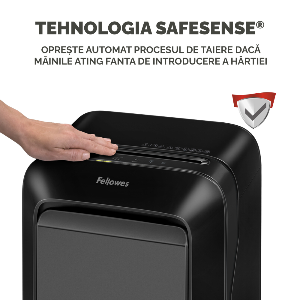 Distrugator documente lx211 micro-cut negru fellowes [5]