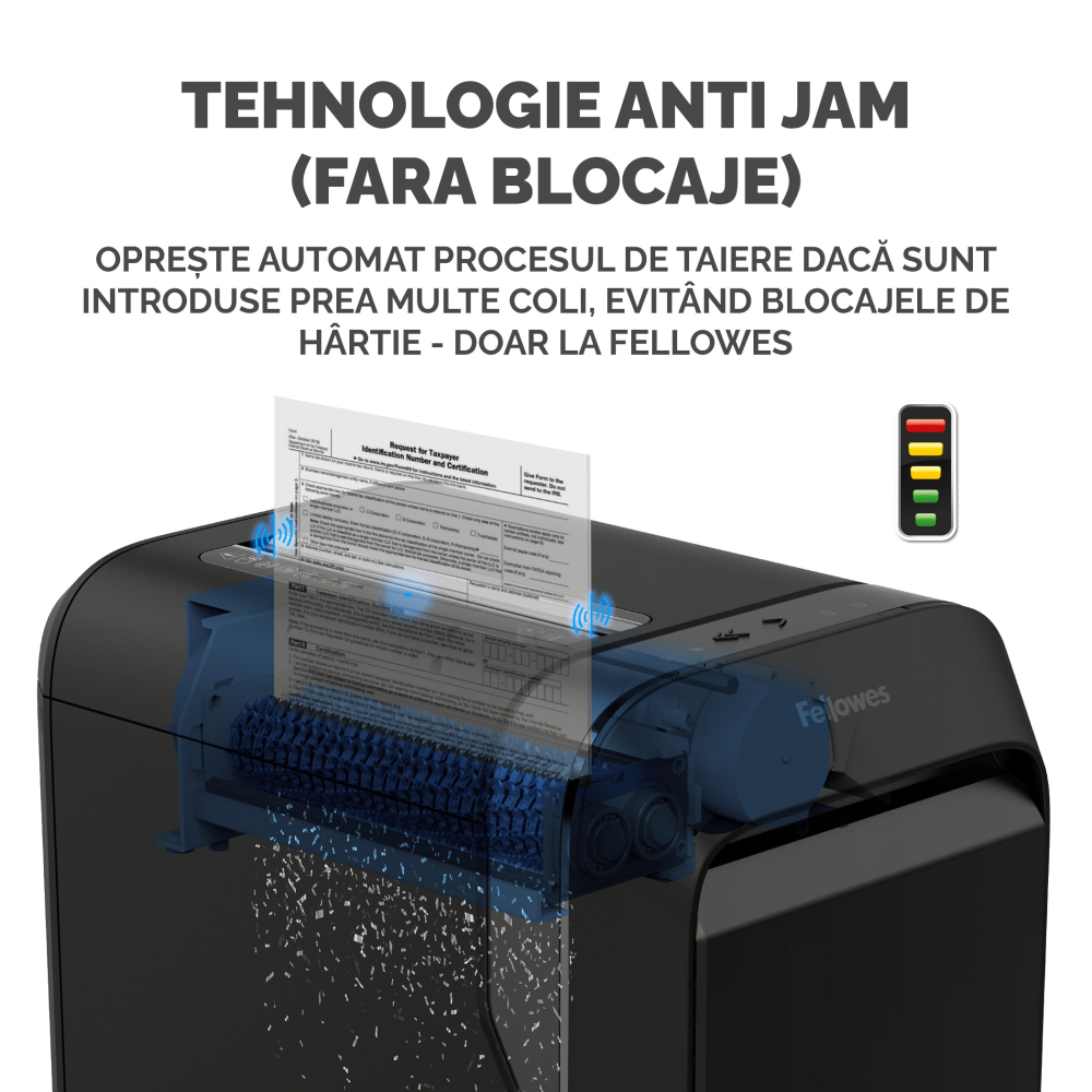 Distrugator documente lx221 micro-cut negru fellowes [4]