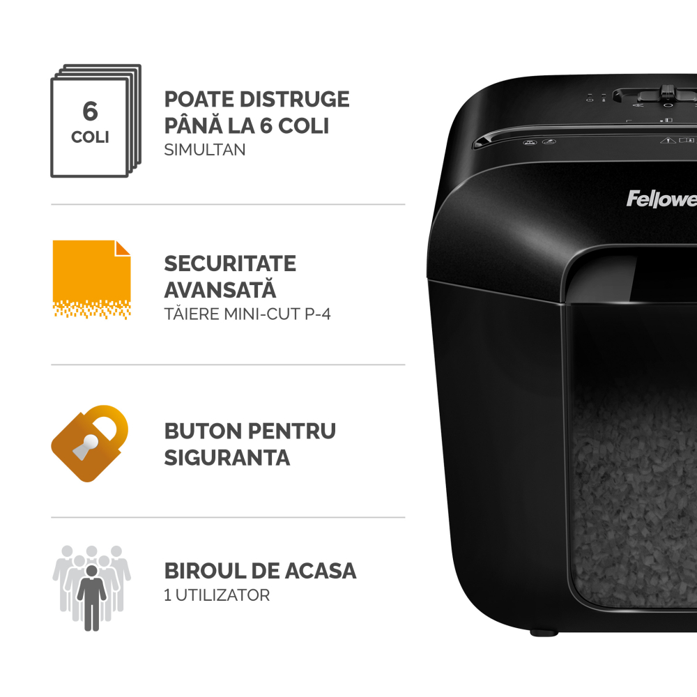 Distrugator documente lx25m micro-cut fellowes [2]
