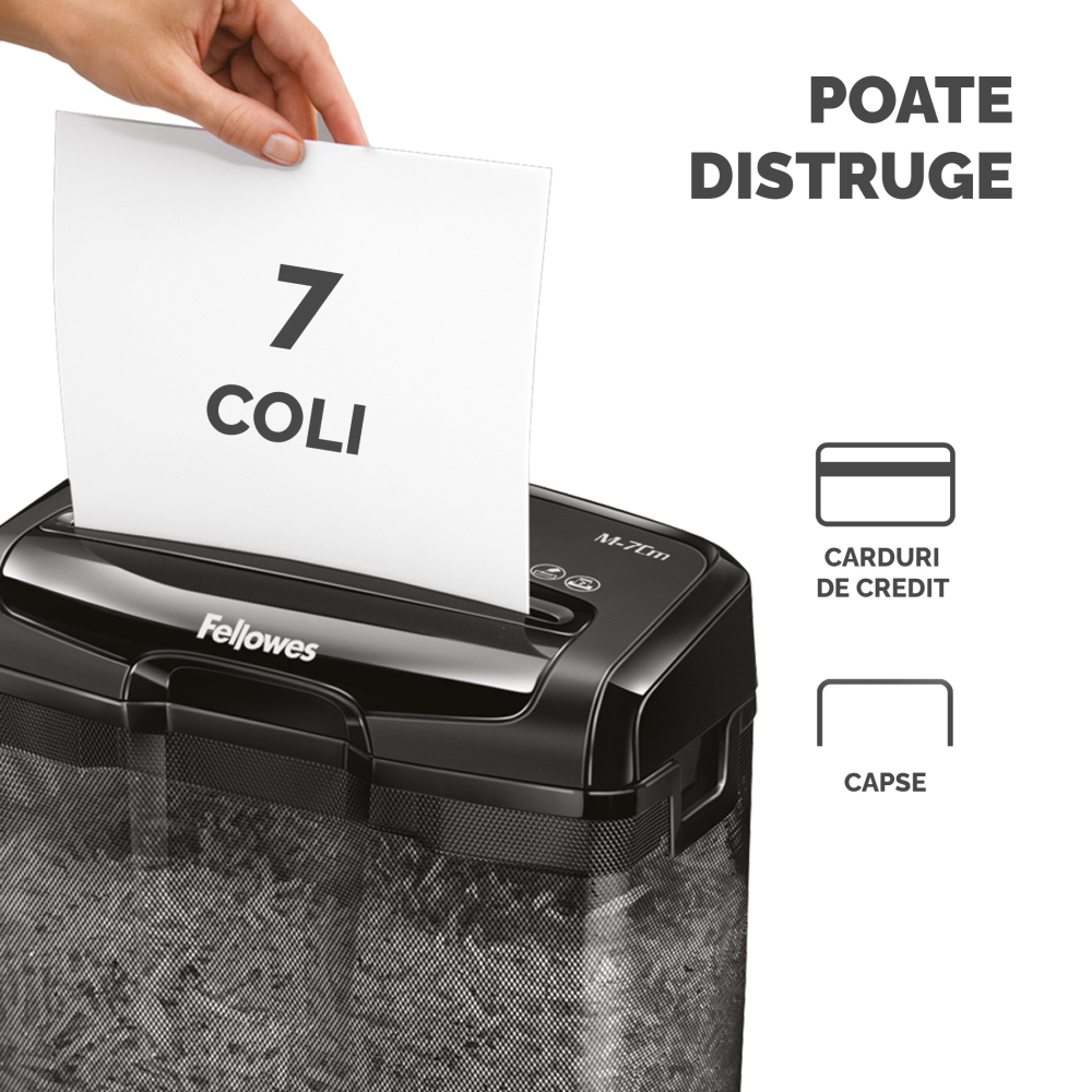 Distrugator documente m-7cm cross-cut fellowes [3]