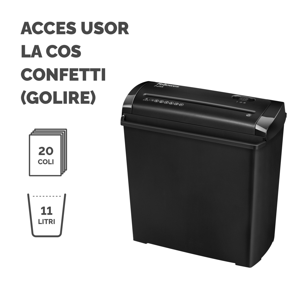 Distrugator documente p25s strip-cut fellowes [5]