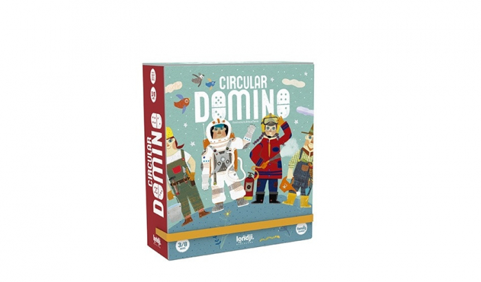 Domino circular cu 28 piese si personaje cu meserii, Londji, varsta 3 - 6, 6 - 9 ani,  [1]