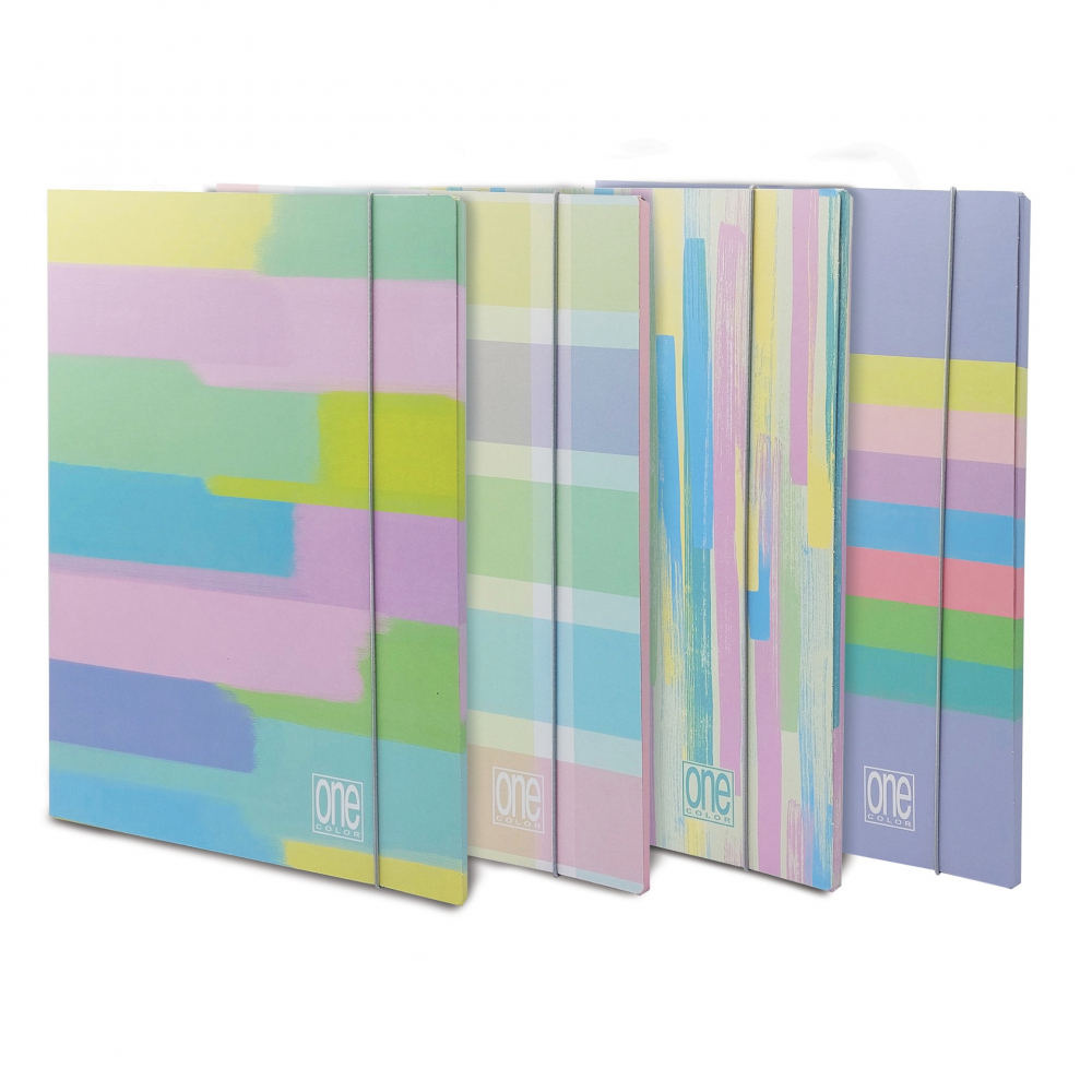 Dosar A4 cu elastic din carton laminat mat - One Color Pastel Plus (26×35 cm) [1]