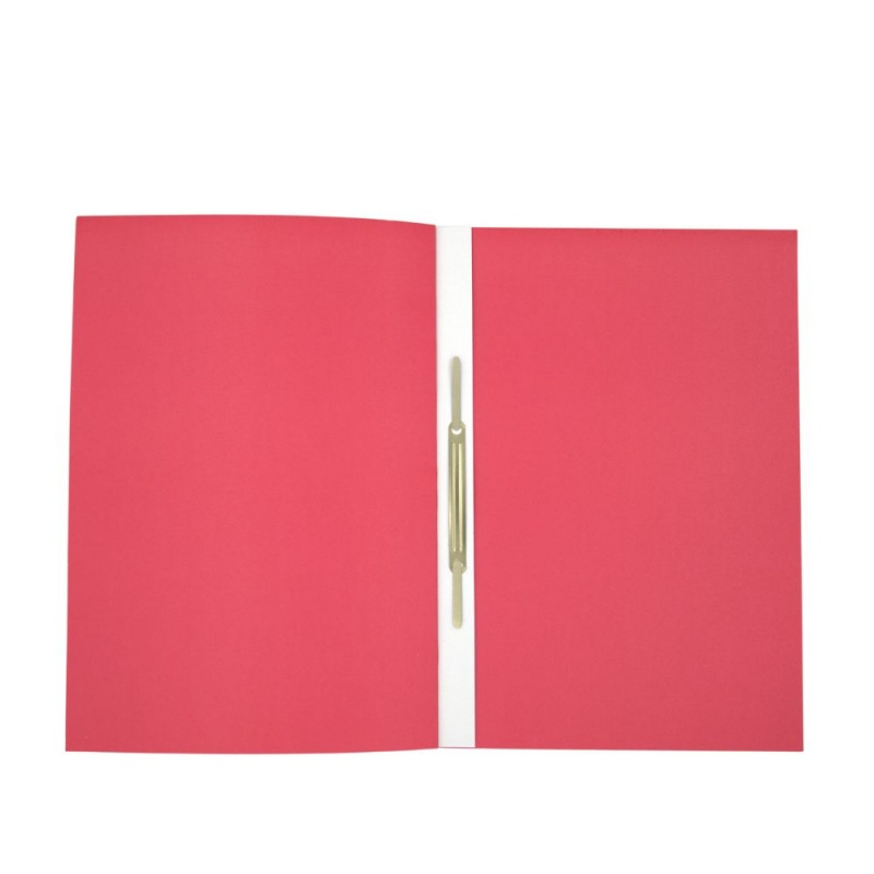 Dosar incopciat 1/1, cu capse STIL,set x 50buc, rosu [2]