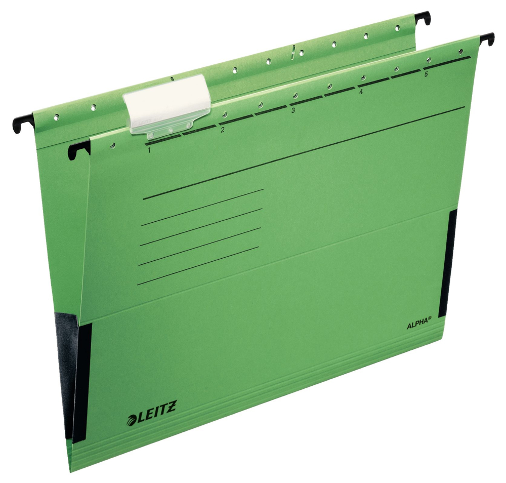 Dosar suspendabil cu burduf verde alpha leitz [2]