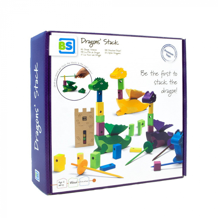 Dragons Stack, joc de indemanare din lemn, 5-10 [1]