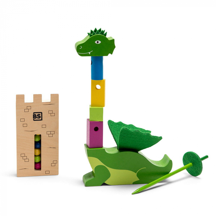 Dragons Stack, joc de indemanare din lemn, 5-10 [5]