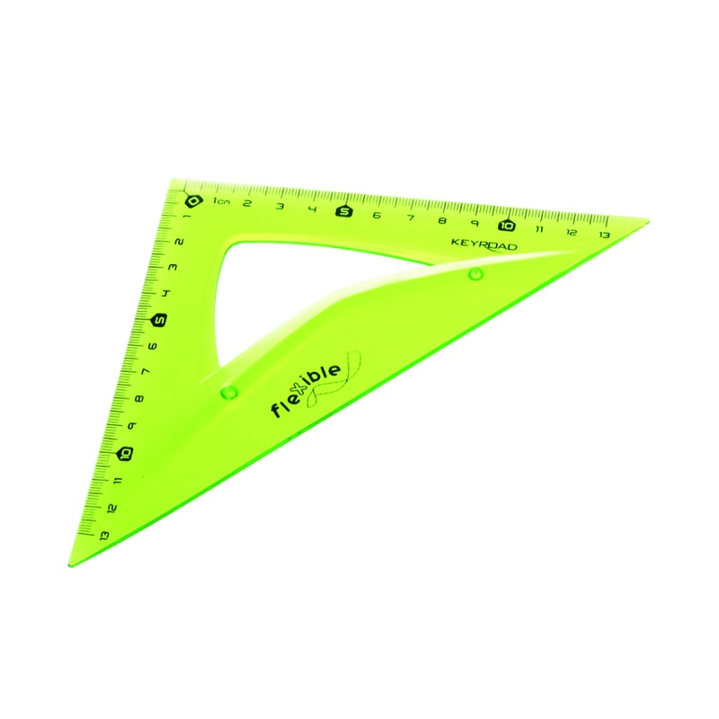 Echer Keyroad KR971103, 13cm, 45 grade, plastic flexibil, diverse culori [2]