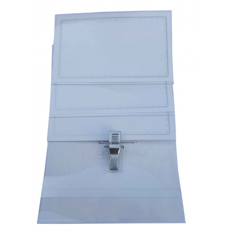 Ecuson cu clips CNX Sakura NB-0300/0, orizontal, plastic, transparent [2]