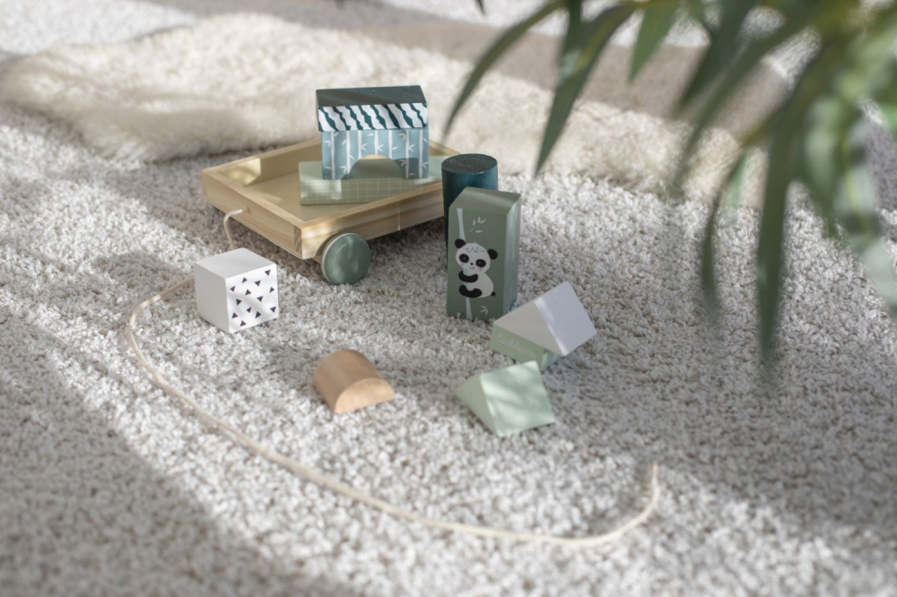 Eichhorn jucarie de tras remorca de constructii din lemn 18cm copii cu varsta peste 1 an [8]