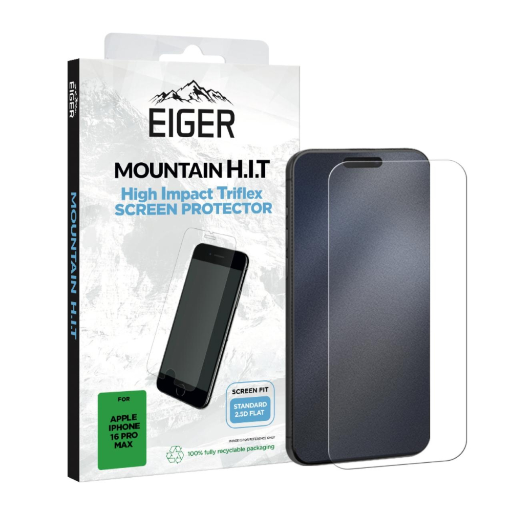 Eiger Folie Clear Triflex H.I.T iPhone 16 Pro Max Clear [4]