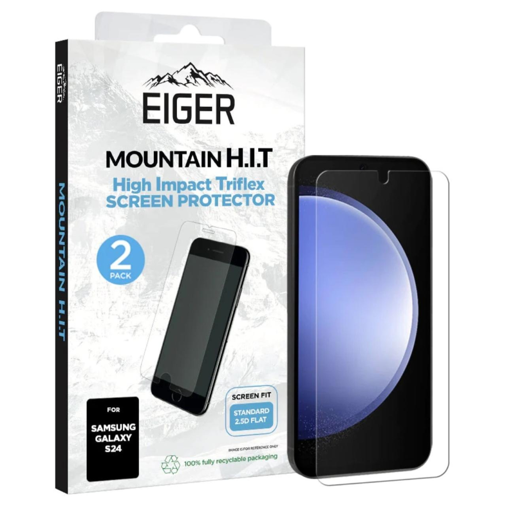 Eiger Folie Clear Triflex H.I.T Samsung Galaxy S24 Clear, pachet de 2 buc [4]