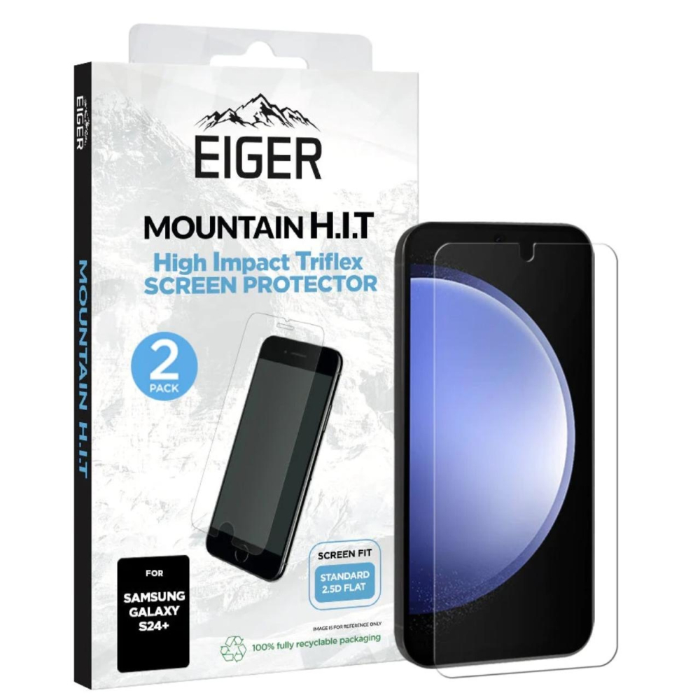 Eiger Folie Clear Triflex H.I.T Samsung Galaxy S24 Plus Clear, pachet de 2 buc [4]