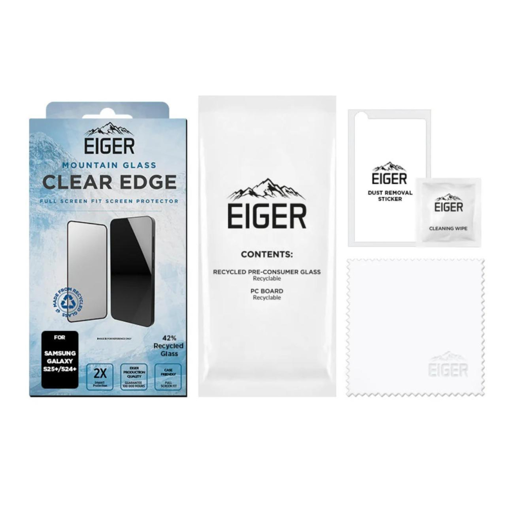Eiger Folie Sticla 3D Mountain Glass GRS Samsung Galaxy S25 Plus / S24 Plus Clear [3]