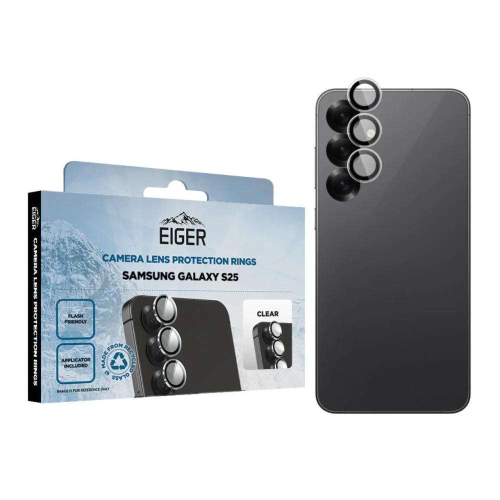 Eiger Folie Sticla Camera 3D Mountain Glass GRS Samsung Galaxy S25 Clear [3]