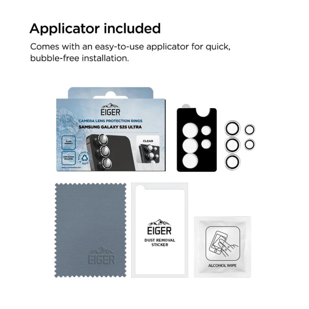 Eiger Folie Sticla Camera 3D Mountain Glass GRS Samsung Galaxy S25 Ultra Clear [2]