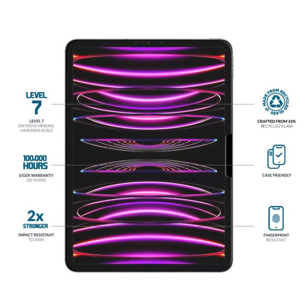 Eiger Folie Sticla Mountain Glass GRS iPad Pro 11 (2024) Clear [2]