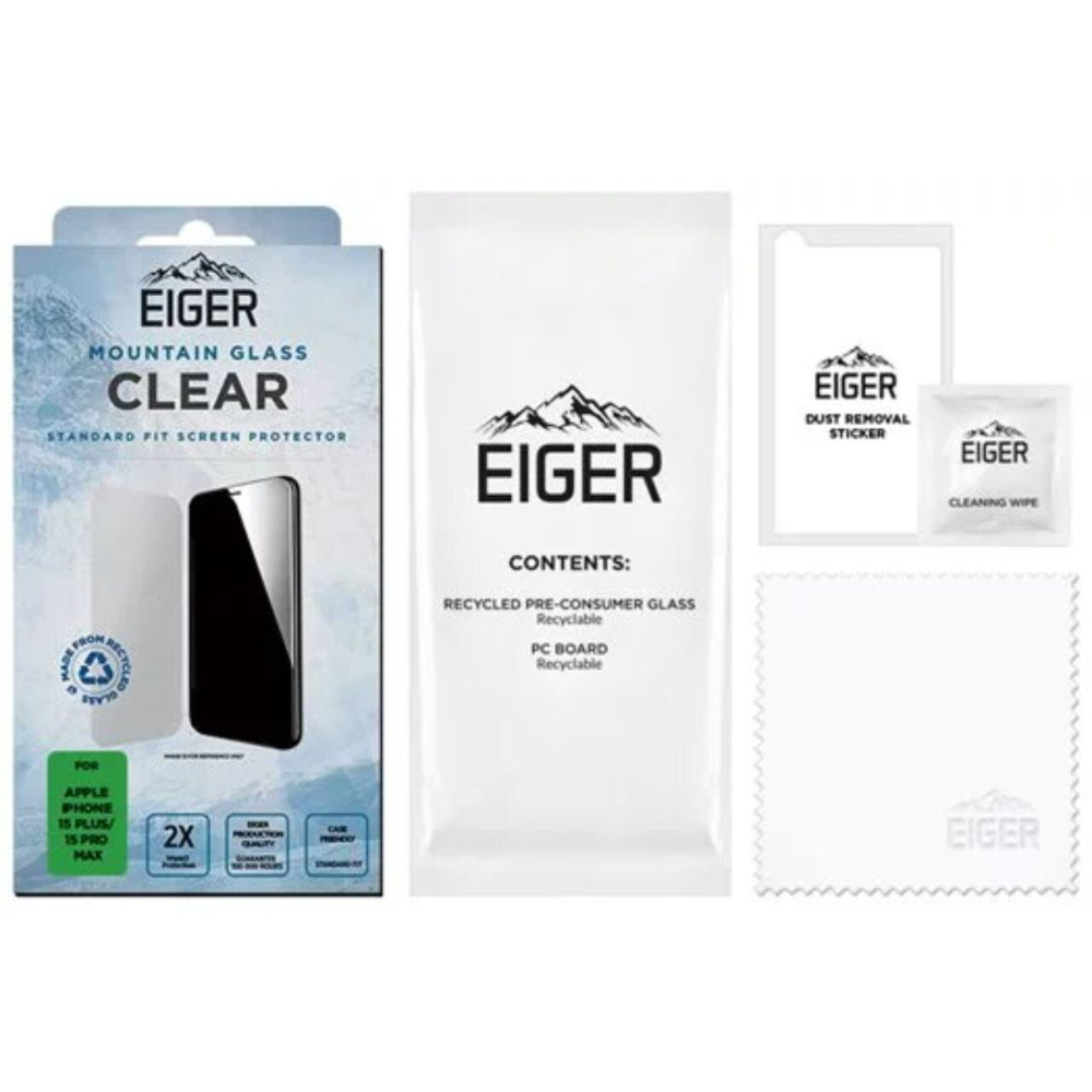 Eiger Folie Sticla Mountain Glass GRS iPhone 15 Plus / 15 Pro Max Clear [3]