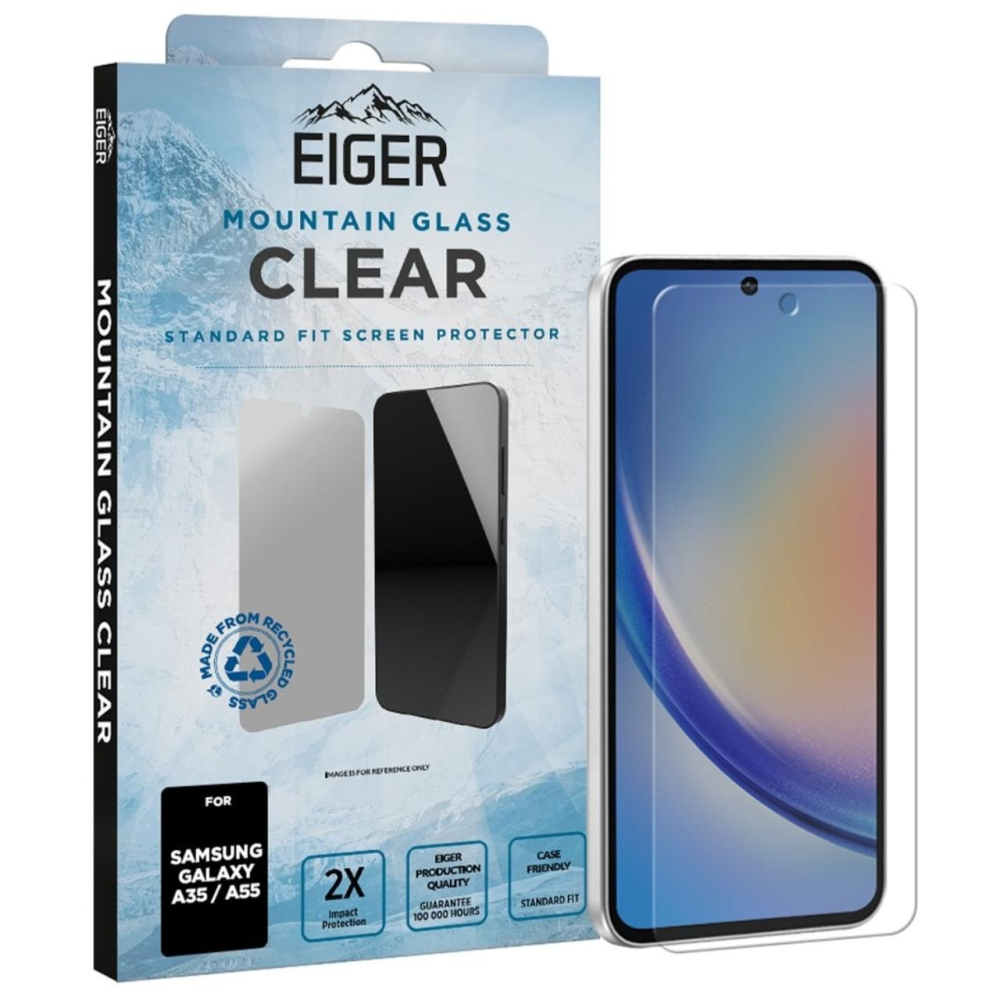 Eiger Folie Sticla Mountain Glass GRS Samsung Galaxy A35 / A55 Clear [4]