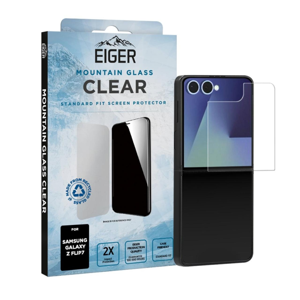 Eiger Folie Sticla Mountain Glass GRS Samsung Galaxy Z Flip7 Clear [4]