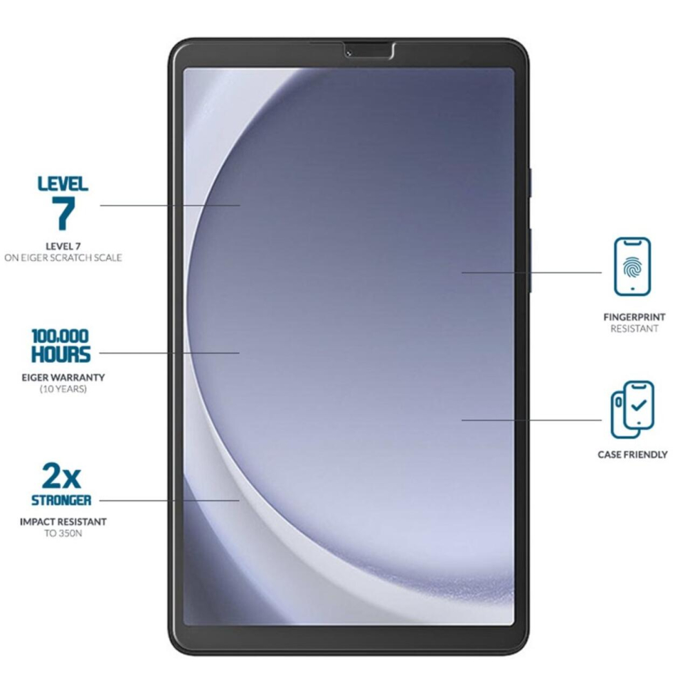 Eiger Folie Sticla Mountain Glass GRS Tableta Samsung Galaxy Tab A11 / A9 8.7 inchClear [2]