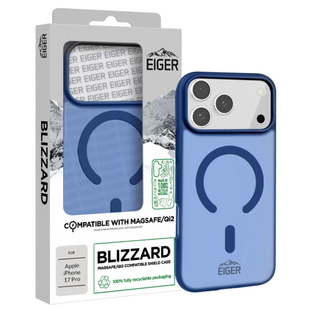 Eiger Husa Blizzard Magsafe GRS iPhone 17 Pro Albastru [5]