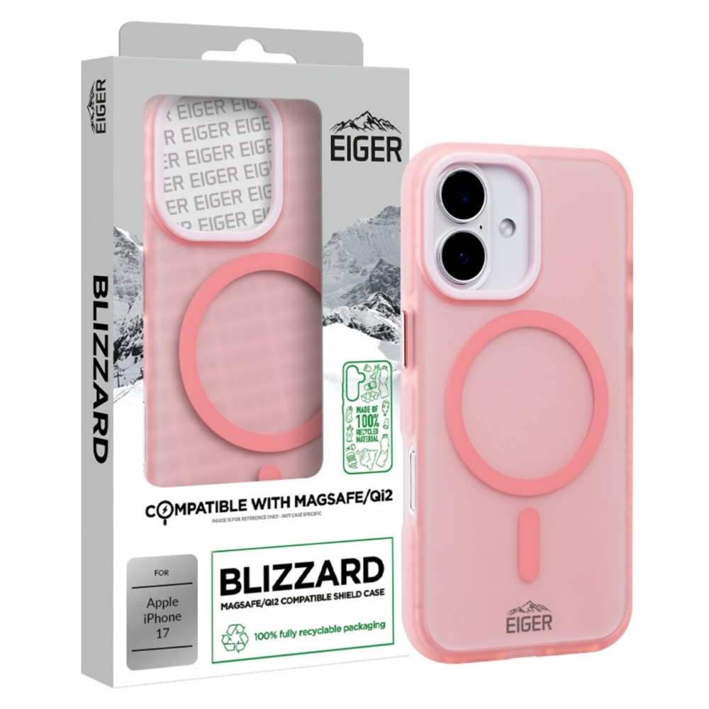 Eiger Husa Blizzard Magsafe GRS iPhone 17 Roz [4]