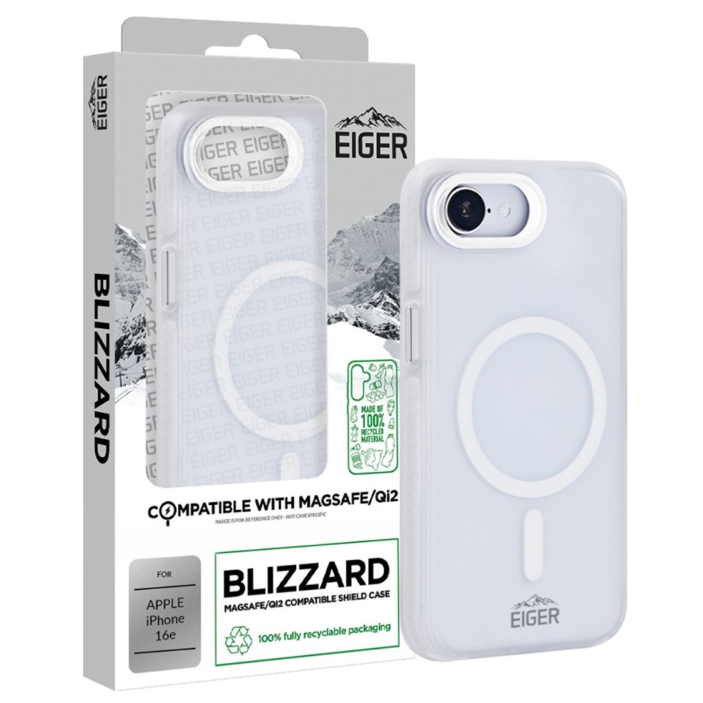 Eiger Husa Blizzard Magsafe GRS iPhone 17e / iPhone 16e Alb [4]