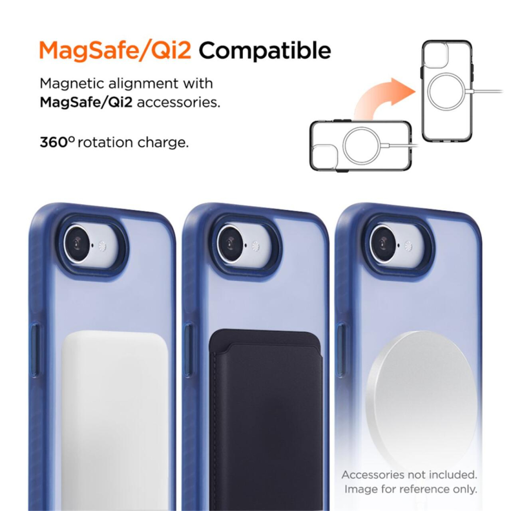Eiger Husa Blizzard Magsafe GRS iPhone 17e / iPhone 16e Albastru [2]