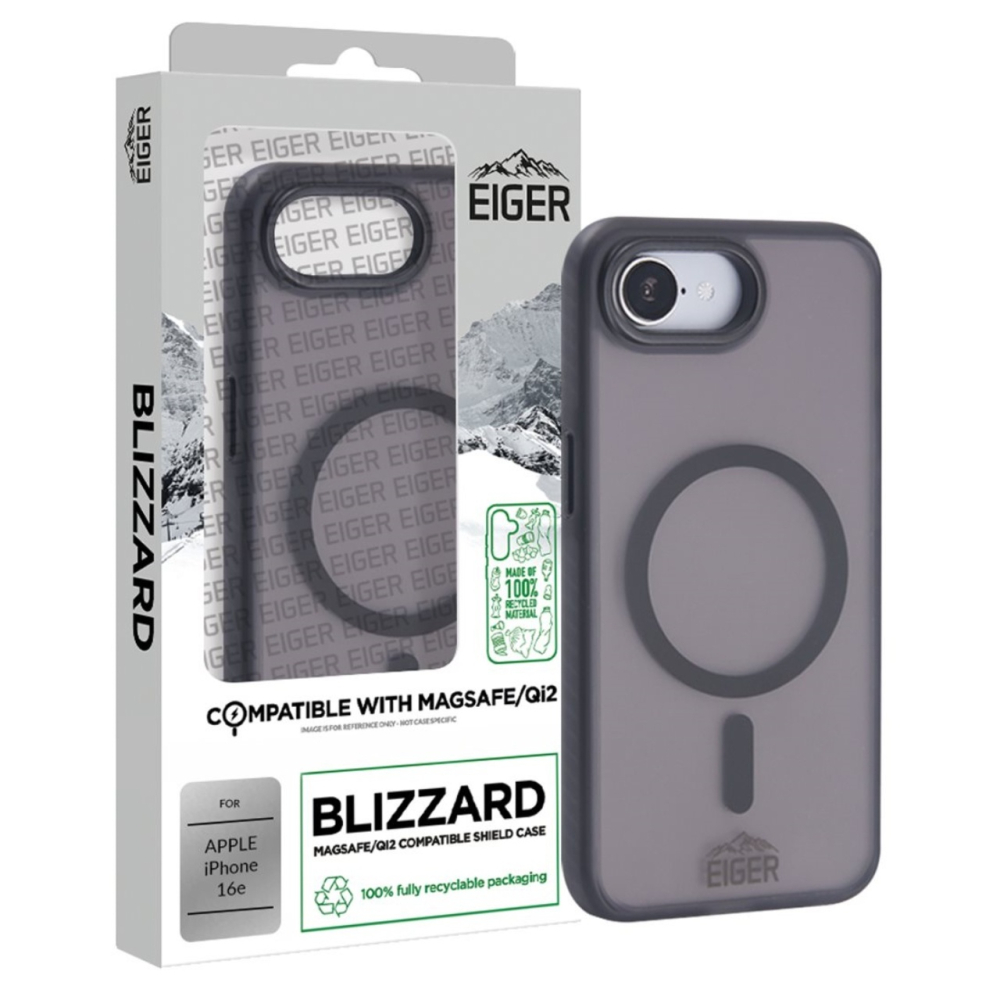 Eiger Husa Blizzard Magsafe GRS iPhone 17e / iPhone 16e Negru [4]
