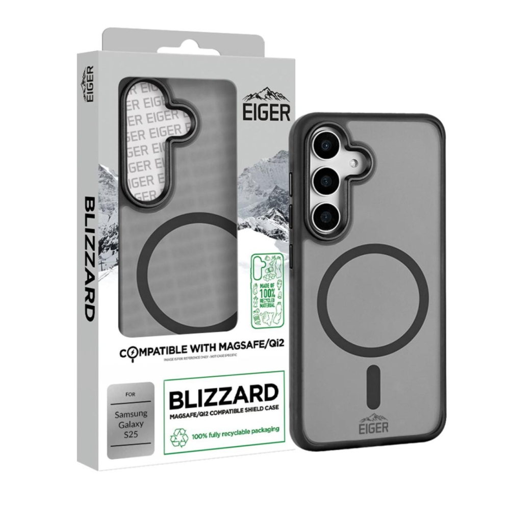 Eiger Husa Blizzard Magsafe GRS Samsung Galaxy S25 Negru [4]