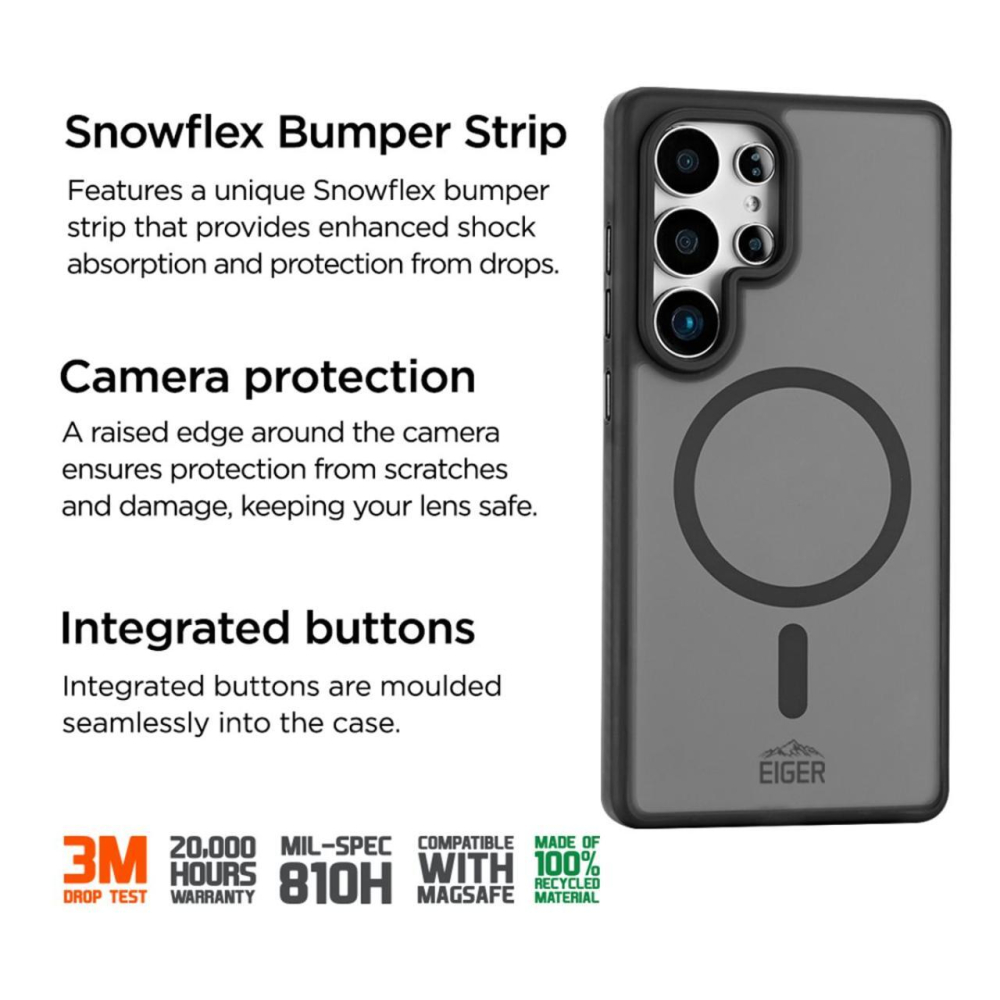 Eiger Husa Blizzard Magsafe GRS Samsung Galaxy S25 Ultra Negru [2]