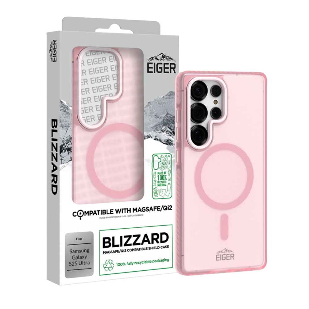 Eiger Husa Blizzard Magsafe GRS Samsung Galaxy S25 Ultra Roz [4]