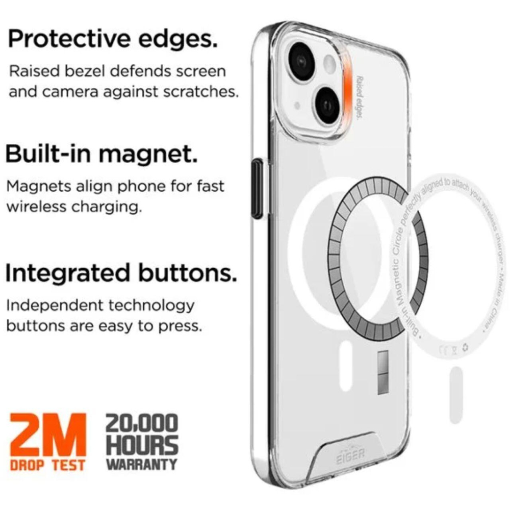 Eiger Husa Glacier Magsafe Case iPhone 15 Clear [2]