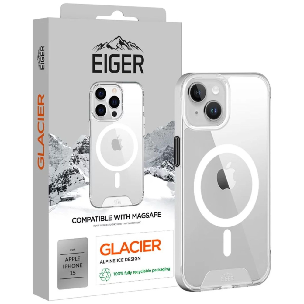 Eiger Husa Glacier Magsafe Case iPhone 15 Clear [4]