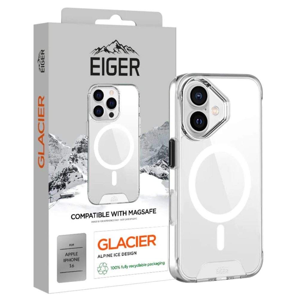 Eiger Husa Glacier Magsafe Case iPhone 16 Clear [4]