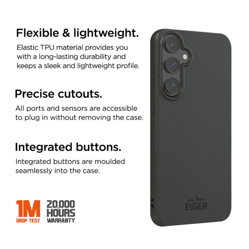 Eiger Husa Grip Case Samsung Galaxy S24 Black [2]