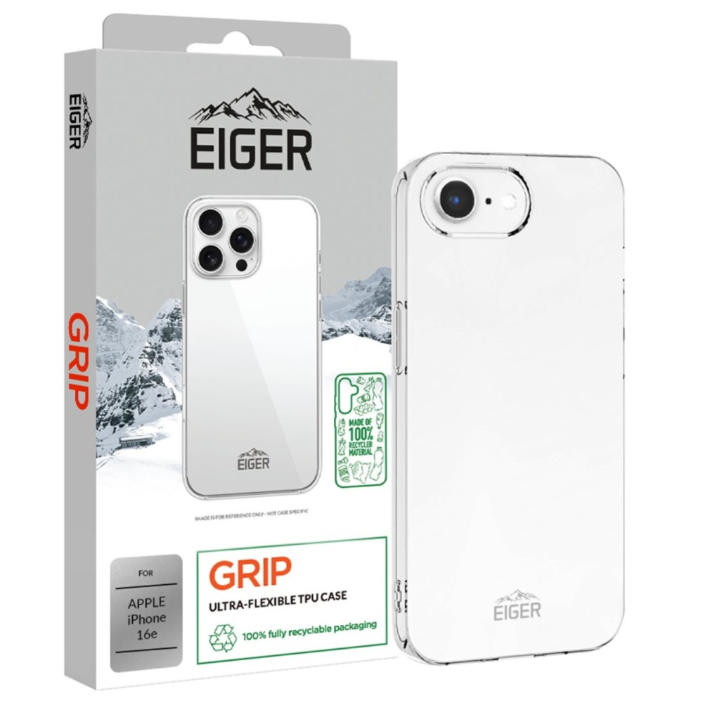 Eiger Husa Grip GRS iPhone 17e / iPhone 16e Clear [3]