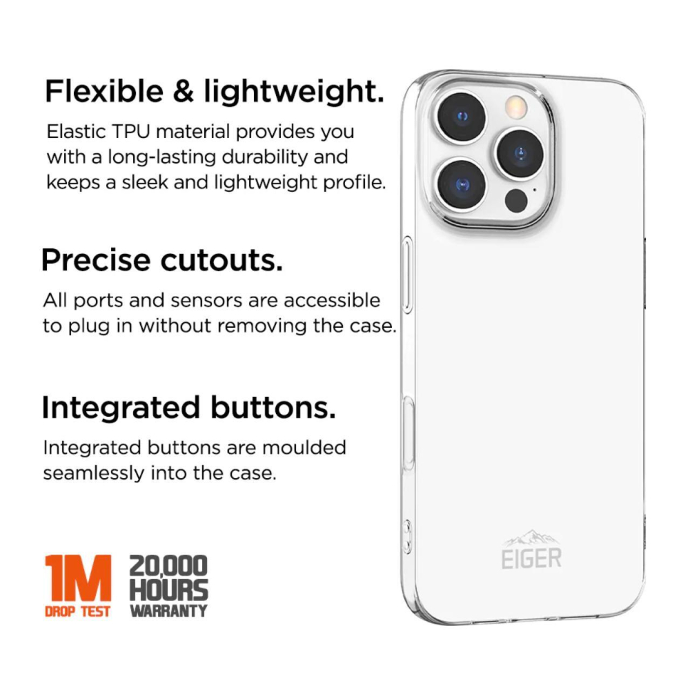Eiger Husa Grip iPhone 16 Pro Max Clear [2]