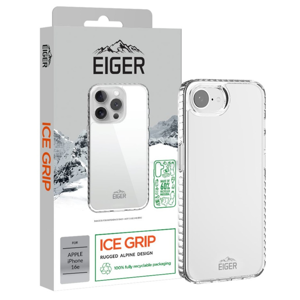 Eiger Husa Ice Grip GRS iPhone 17e / iPhone 16e Clear [3]